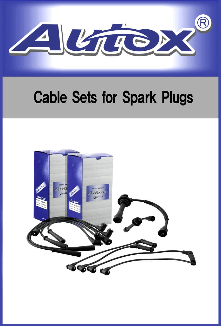 Cable set for spark plug